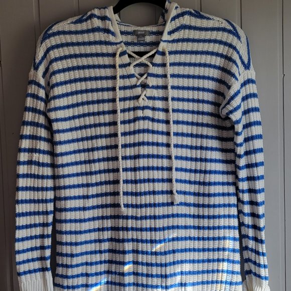 Aerie Hooded Knit Sweater - Picture 1 of 9